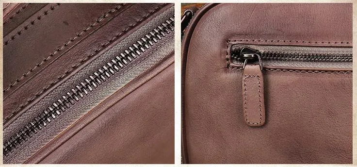 Small Ladies Brown Side Bag Leather Crossbody Purse For Women