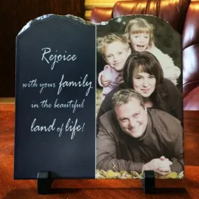 Stone Photo Slate Plaque Tablet