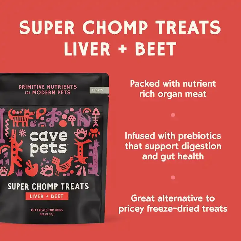 Super Chomp Dog Treat: Liver   Beet