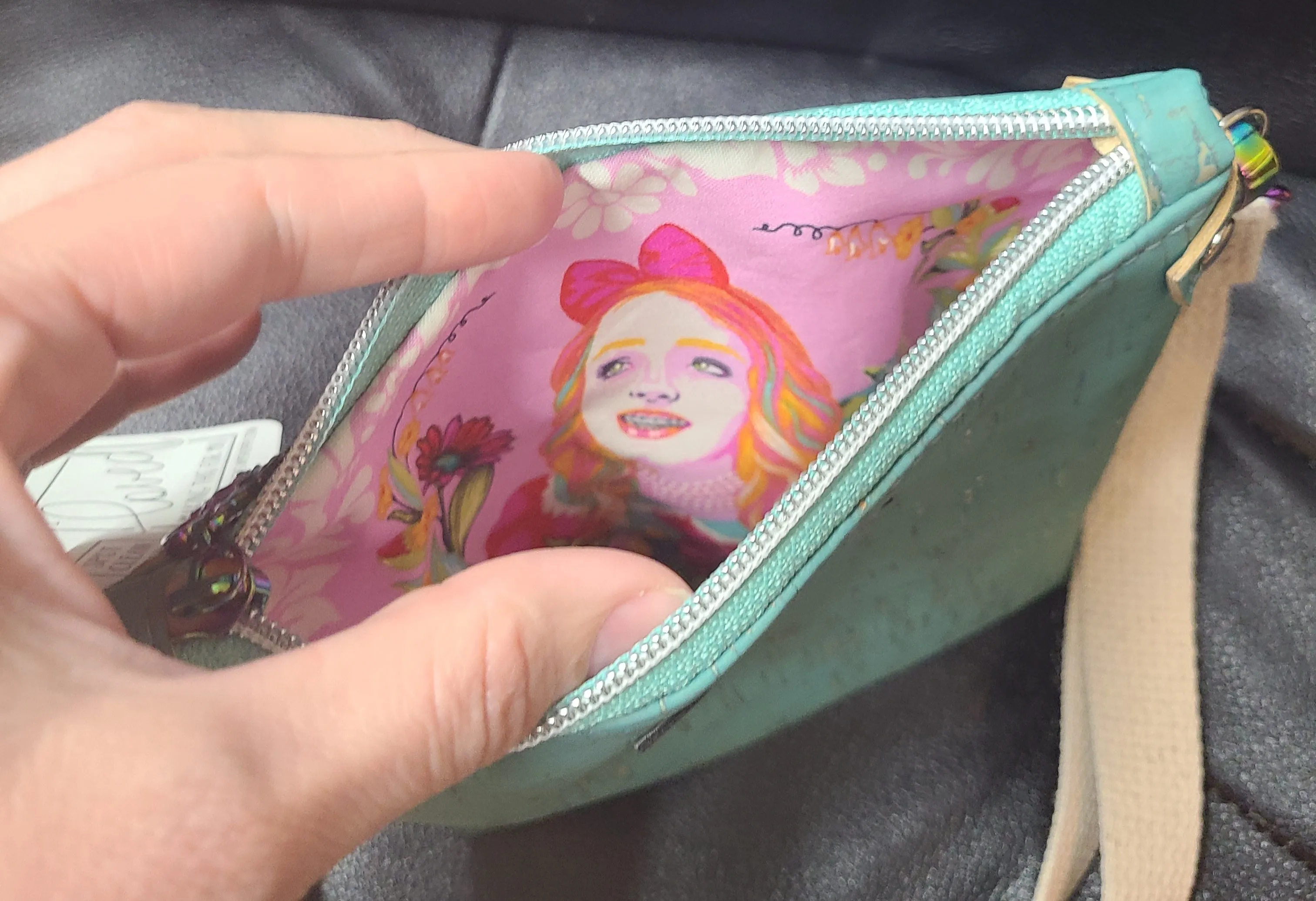 Teal Alice in Wonderland Sarah Purse