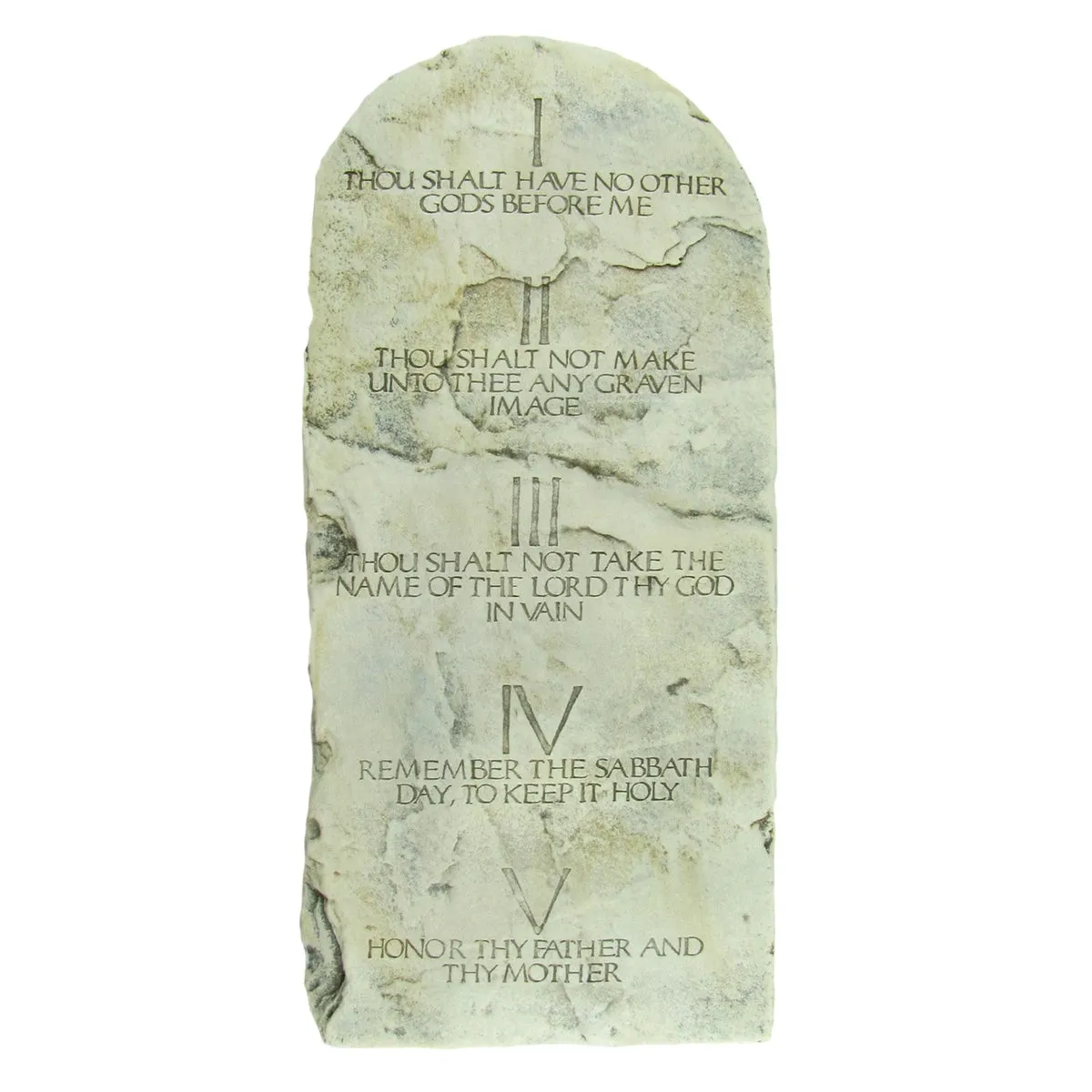 Ten Commandments Stone Tablets Set