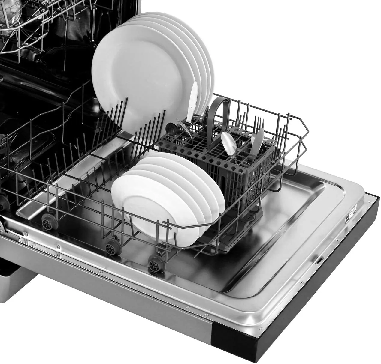 Whirlpool WFE2B19X Stainless Steel Freestanding Dishwasher, 220 Volts, Export Only