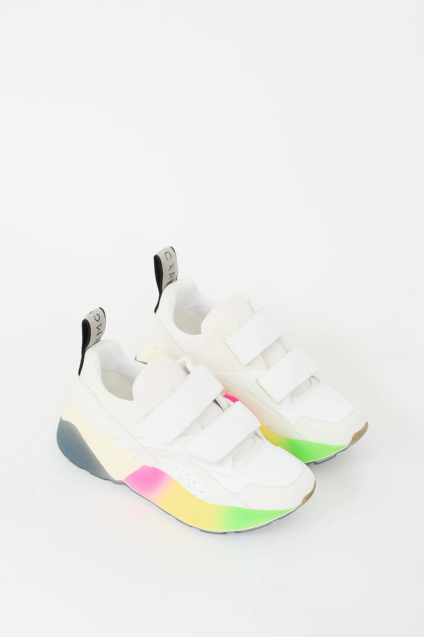 White & Multi Colour Faux Leather Eclypse Sneaker