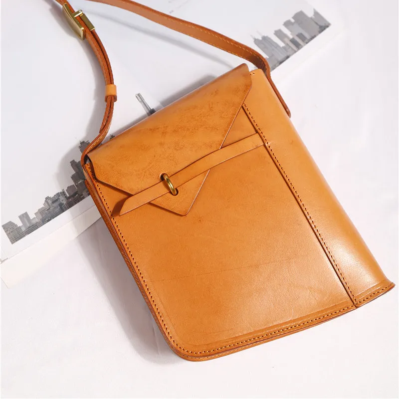 Women's Brown Leather Satchel Shoulder Bag Genuine Leather Crossbody Bags For Women