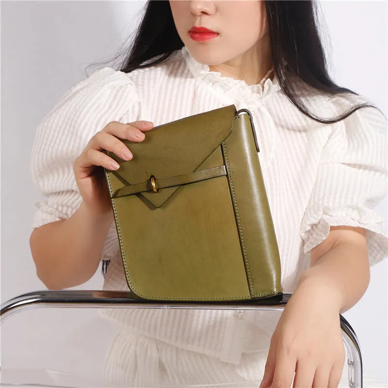 Women's Brown Leather Satchel Shoulder Bag Genuine Leather Crossbody Bags For Women
